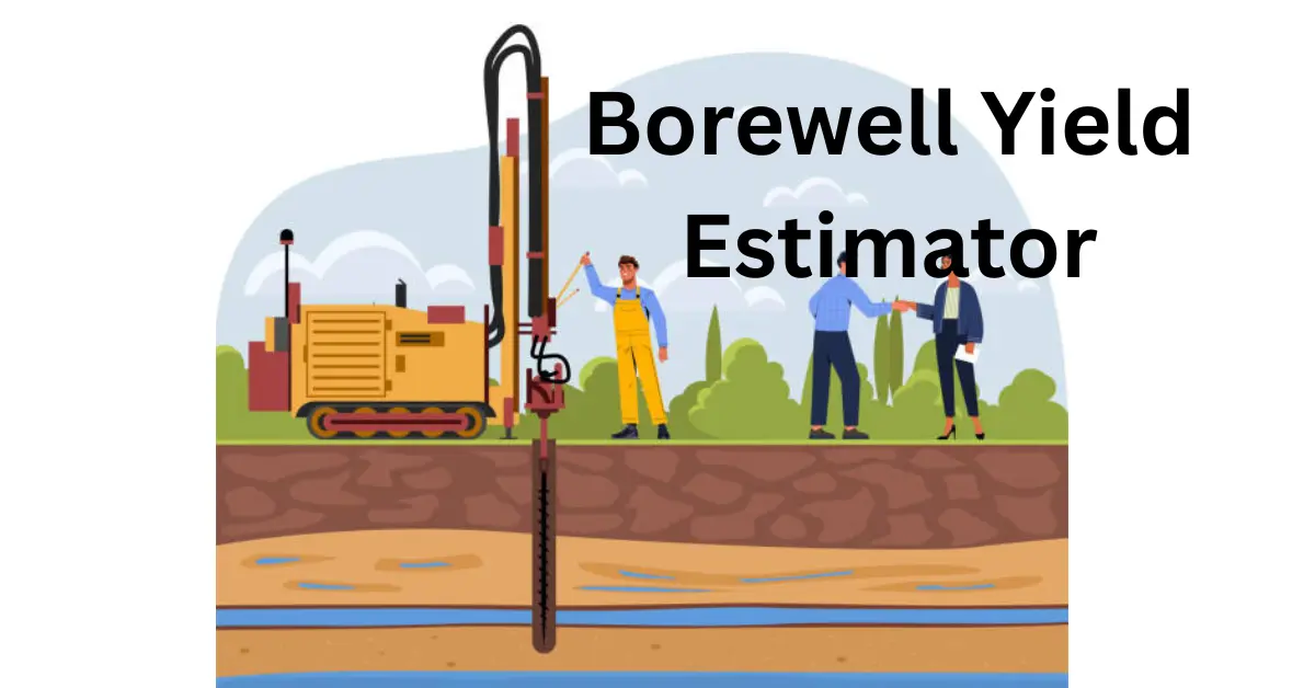 8 inch borewell yield litres per hour