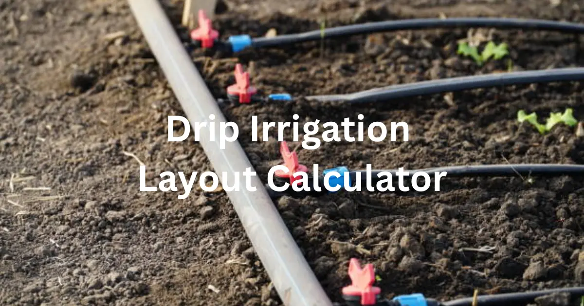 Drip Irrigation Layout Calculator