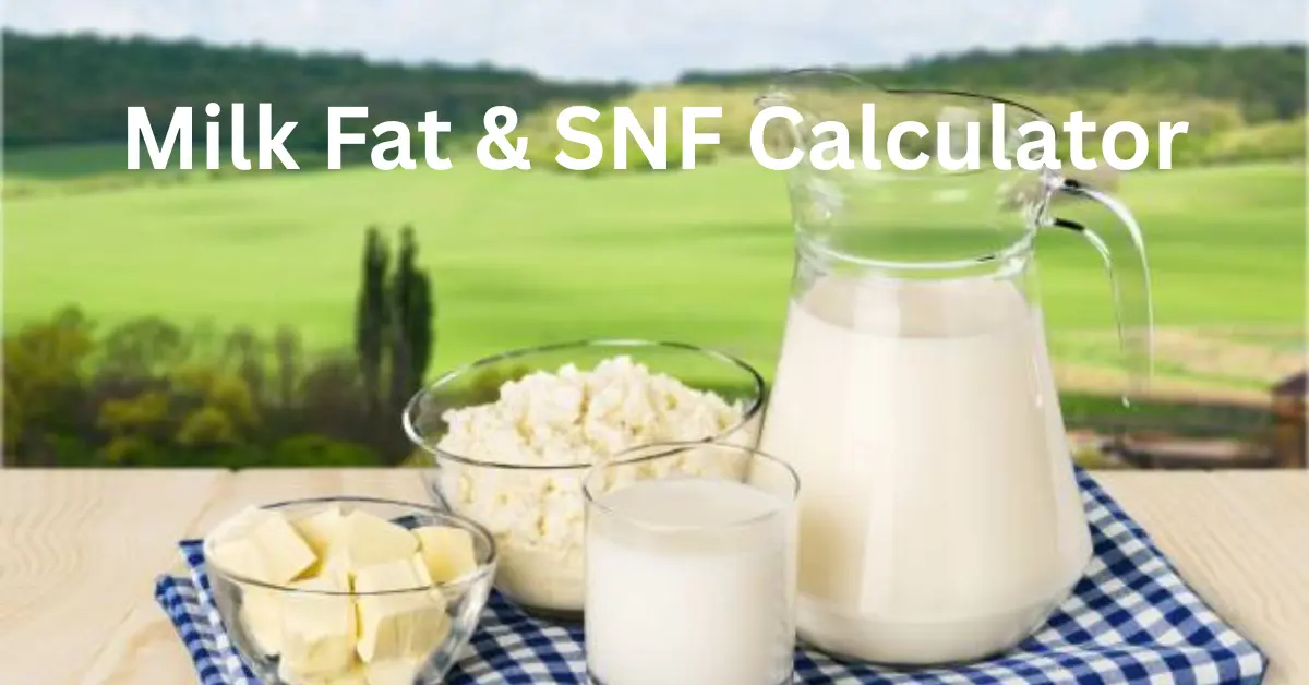 Milk Fat & SNF Calculator