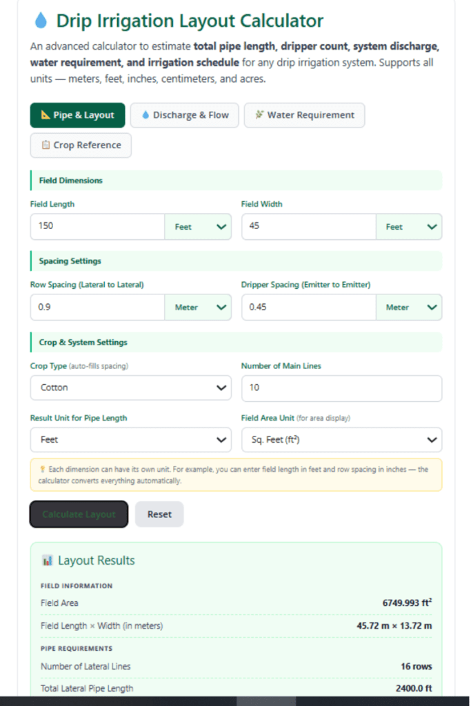 Drip Irrigation Layout Calculator: Plan Your Entire Drip System Before You Spend a Single Penny 2 Drip Irrigation Layout