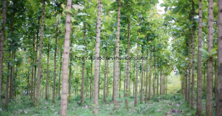 Tree Yield and Revenue Calculator