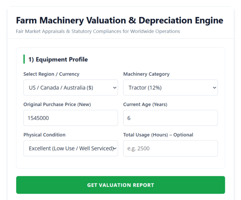 Machinery Valuation